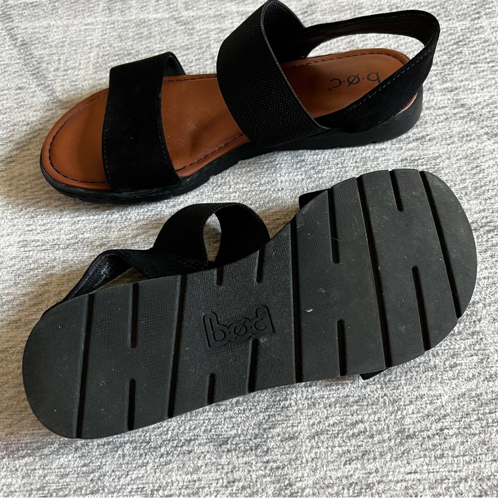 B.O.C Born Women's Black Brown Sandals Size 6 - Picture 8 of 10